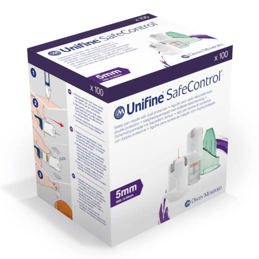 UNIFINE SafeControl Sicherheits-Pen-Nadeln 5 mm UNIFINE SafeControl Sicherheits-Pen-Nadeln 5 mm